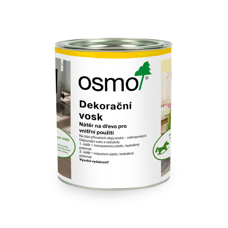 3168 Dekorační vosk transparentní Dub Antik 0,75 l